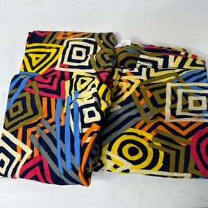 Two pair of SM Lularoe leggings. Matching pair, good for twins or friends
